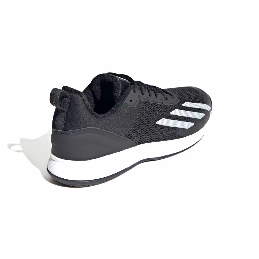 ADIDAS COURTFLASH SPEED TENNIS SHOES IF0431 BLACK/WHITE/BLACK
