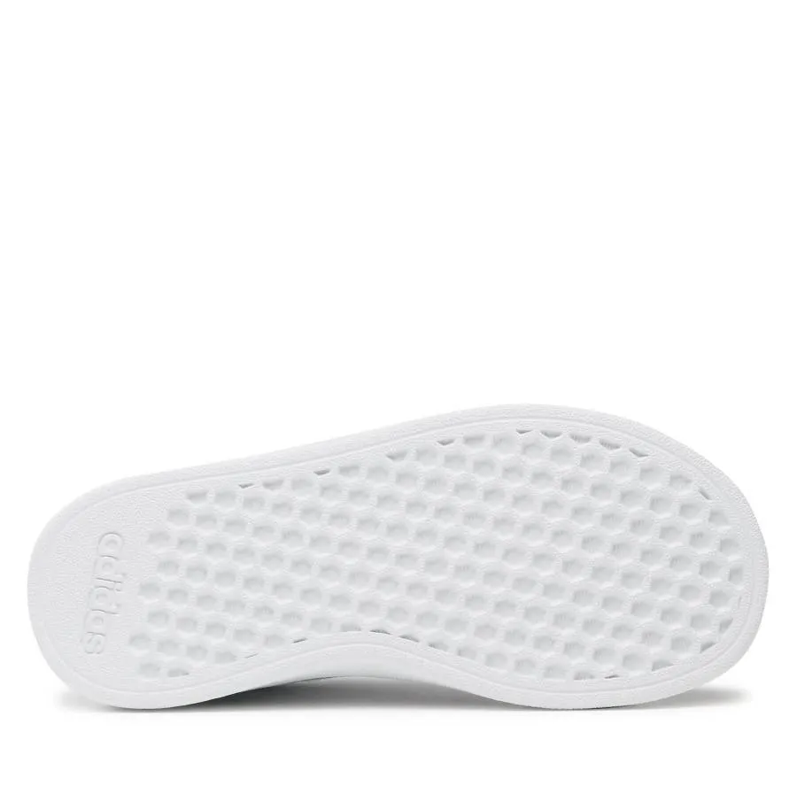 ADIDAS GRAND COURT LIFESTYLE ELASTIC LACE SNEAKERS SHOES GY2327 WHITE/IRIDESCENT/WHITE