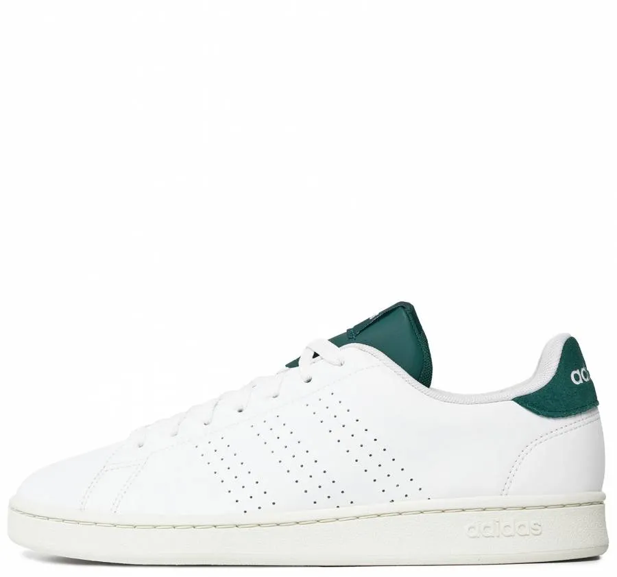ADIDAS ADVANTAGE SNEAKERS SHOES  IF6096 WHITE/COLLEGIATE GREEN