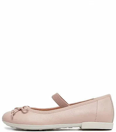 GEOX J PLIE' D J4555D 00085 C8172 1 NAPPA LT ROSE JUNIOR BALLERINA FASHION GLAM