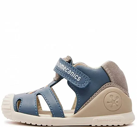 BIOMECANICS SANDAL MARACAS FIRST STEPS  242122-A PETROL/WHITE/GREY