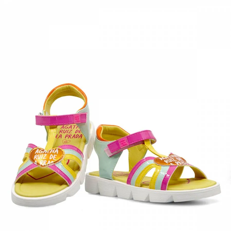 AGATHA RUIZ DE LA PRADA  SANDAL CORAZON 242972-A CELESTE