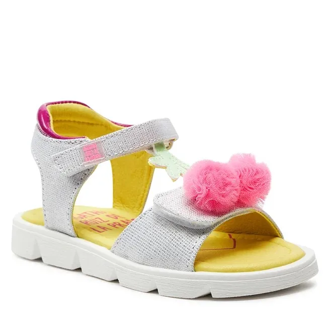 AGATHA RUIZ DE LA PRADA SANDAL CANVAS 242926-B CEREZAS WHITE/FUXIA
