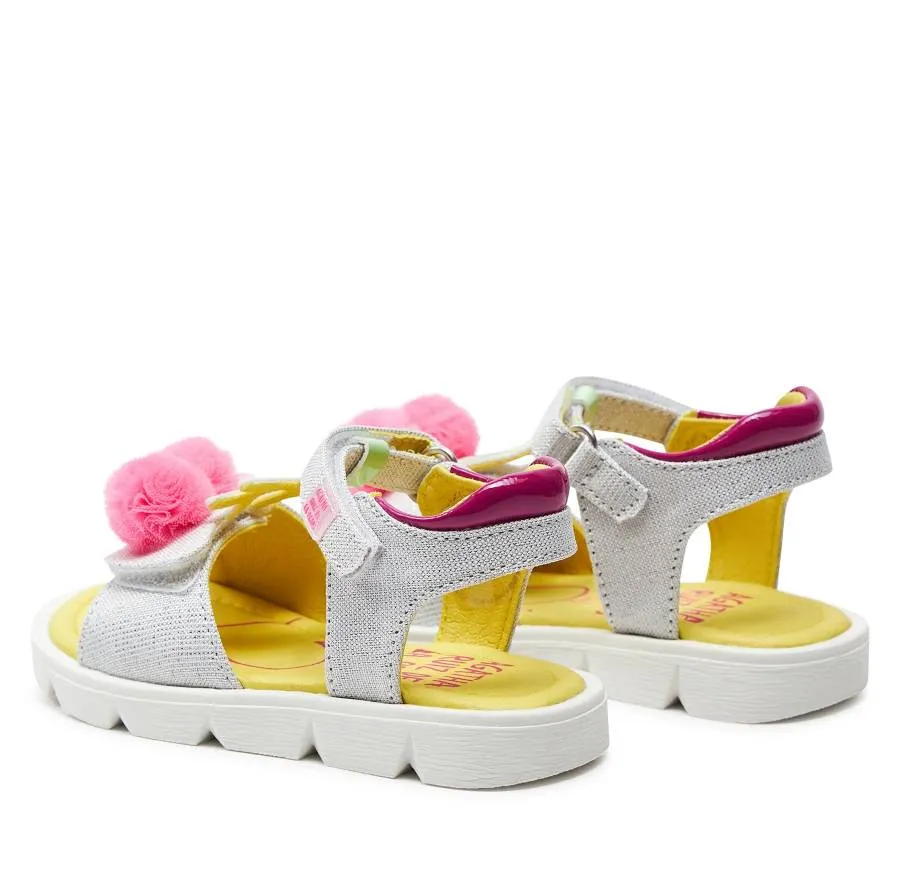 AGATHA RUIZ DE LA PRADA SANDAL CANVAS 242926-B CEREZAS WHITE/FUXIA
