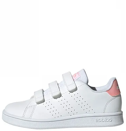 ADIDAS ADVANTAGE CF LIFESTYLE SNEAKER  PS WHITE/PINK GW0453