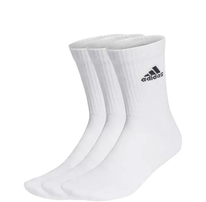ADIDAS CUSHIONED CREW SOCKS 3 PAIRS HT3446 WHITE/BLACK