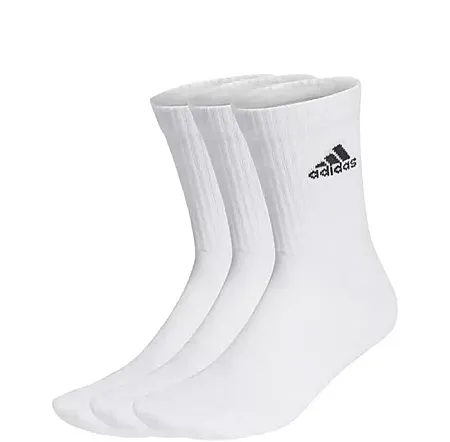 ADIDAS CUSHIONED CREW SOCKS 3 PAIRS HT3446 WHITE/BLACK