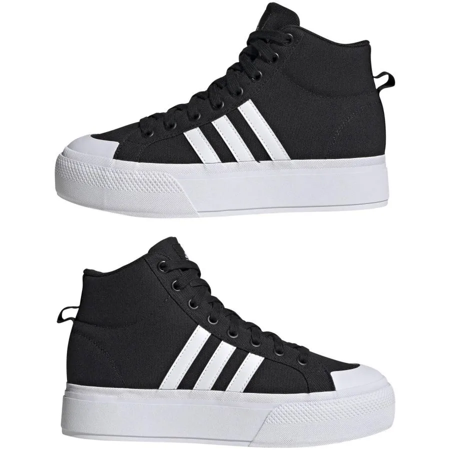 ADIDAS BRAVADA 2.0 MID PLATFORM SNEAKER PLA IE2317 CBLACK/FTWWHT/CBLACK