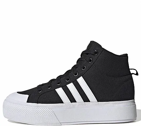 ADIDAS BRAVADA 2.0 MID PLATFORM SNEAKER PLA IE2317 CBLACK/FTWWHT/CBLACK
