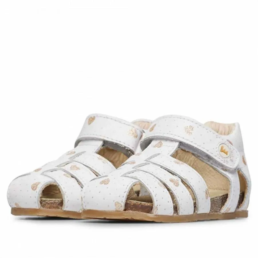 FALCOTTO ALBY CALF 0N01-001-1500736-B7 FIRST STEPS PR.LOVELY GLITTER WHITE