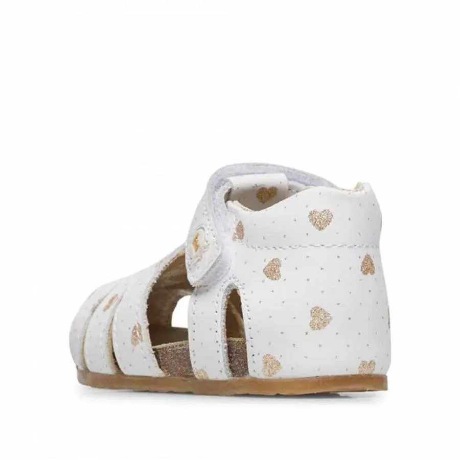 FALCOTTO ALBY CALF 0N01-001-1500736-B7 FIRST STEPS PR.LOVELY GLITTER WHITE