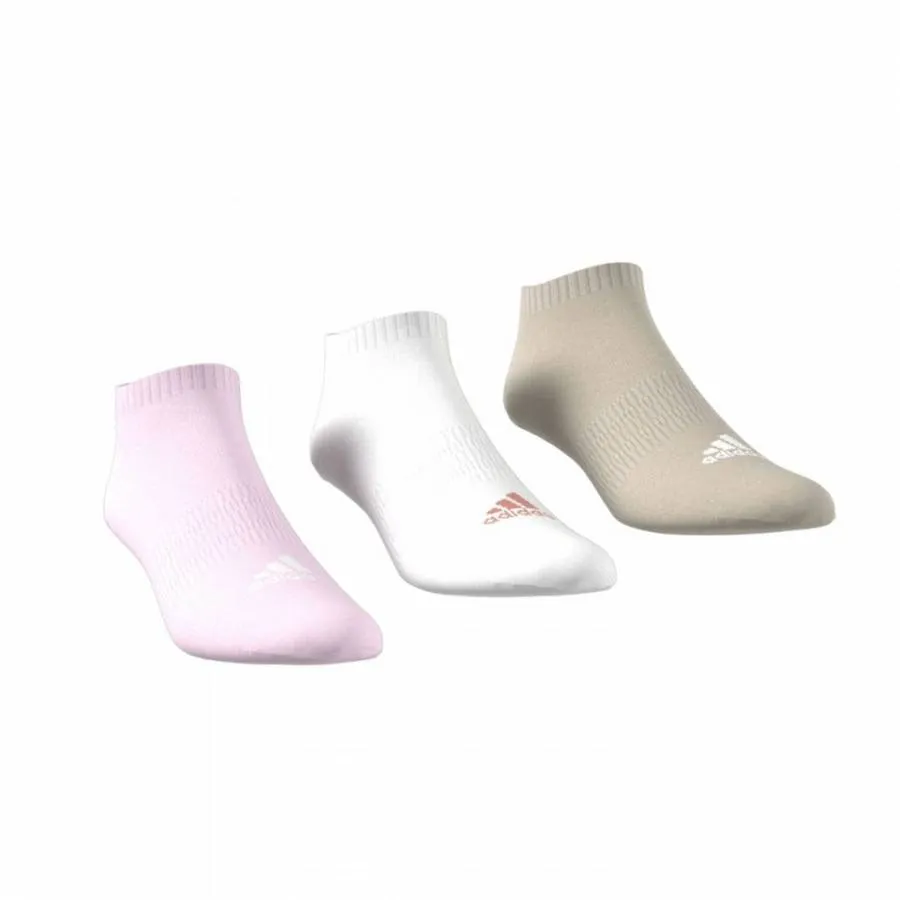 ADIDAS CUSHIONED LOW-CUT SOCKS    IJ8241 3P CLPINK/WHITE/WONBEI