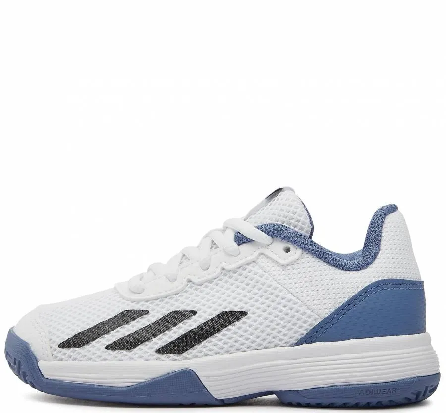 ADIDAS COURTFLASH TENNIS SHOES IG9536 FTWWHT/CBLACK/CREBLU