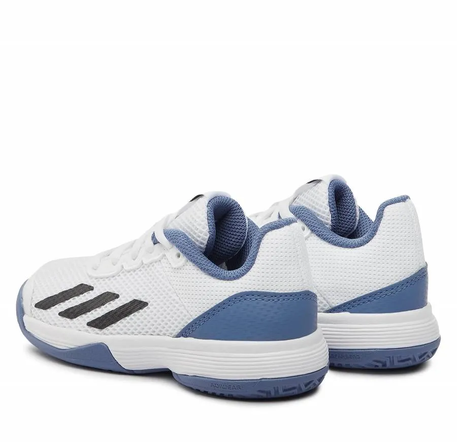ADIDAS COURTFLASH TENNIS SHOES IG9536 FTWWHT/CBLACK/CREBLU
