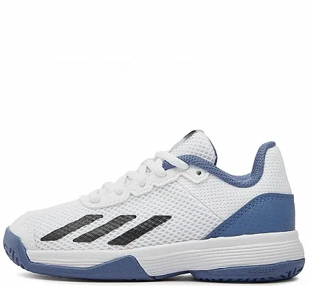 ADIDAS COURTFLASH TENNIS SHOES IG9536 FTWWHT/CBLACK/CREBLU