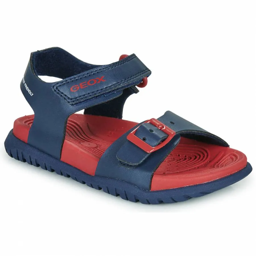 GEOX J SANDAL FUSBETTO B.J35HMA 000BC C0735 1 NAVY/RED JUNIOR SANDALS WATER FRIENDLY