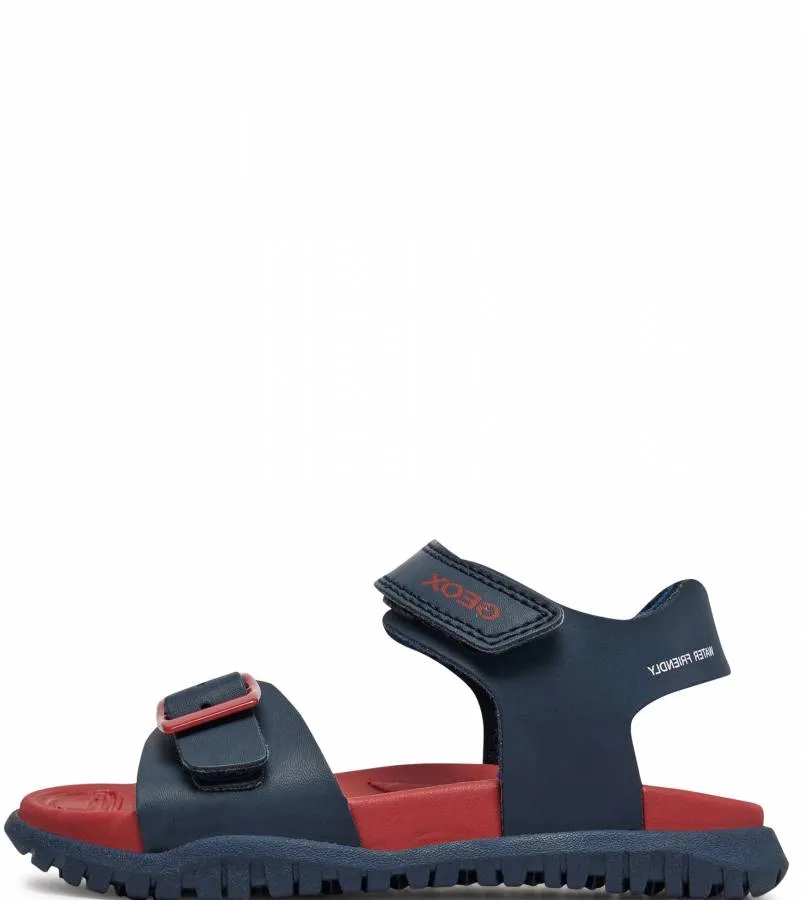 GEOX J SANDAL FUSBETTO B.J35HMA 000BC C0735 1 NAVY/RED JUNIOR SANDALS WATER FRIENDLY