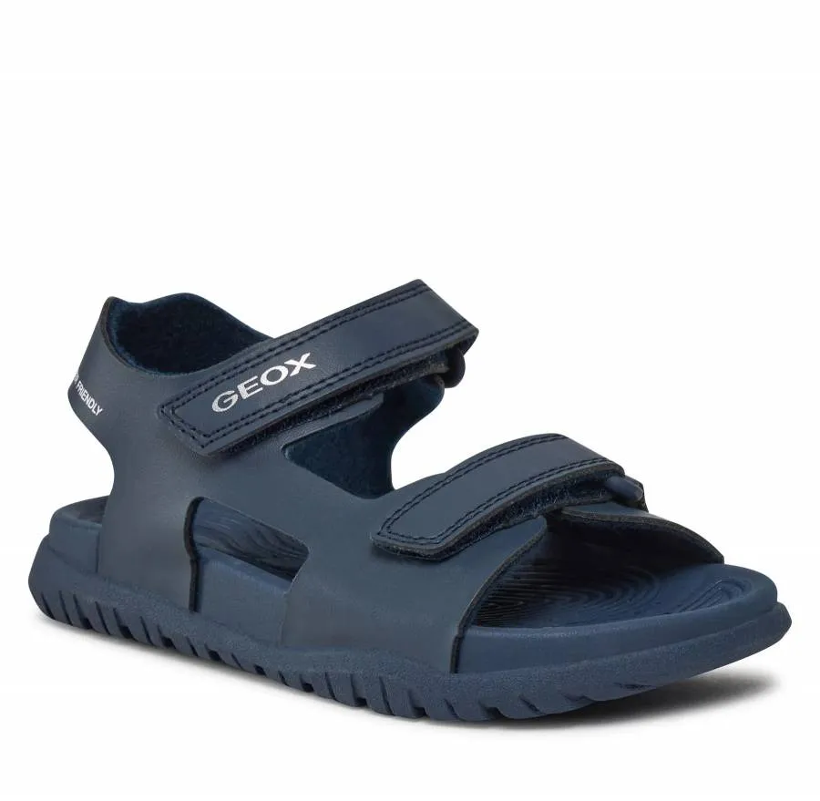 GEOX J SANDAL FUSBETTO B.J45HMA 000BC C4002 1 NAVY JUNIOR SANDALS WATER FRIENDLY