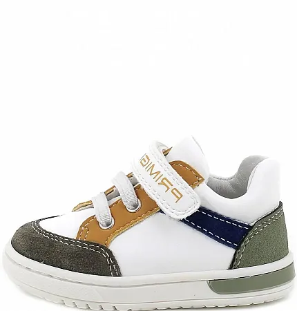 PRIMIGI SNEAKER CASUAL BOYS FIRST STEPS 5905111 WHITE/YELLOW/BLUE