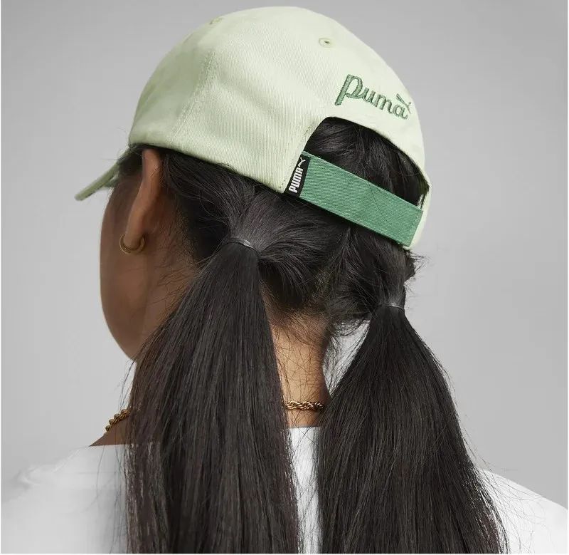 PUMA ESSENTIALS +BLOSSOM BASEBALL CAP 025362 01 PURE GREEN
