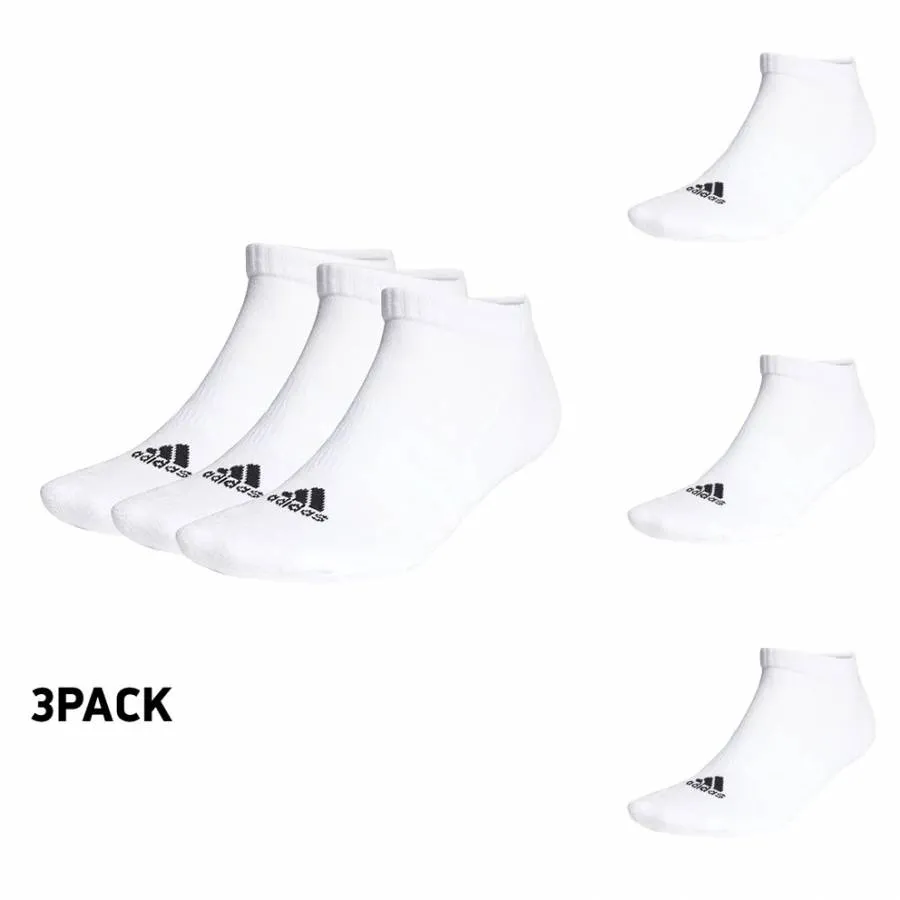 ADIDAS CUSHIONED LOW-CUT SOCKS 3P HT3434 WHITE/BLACK