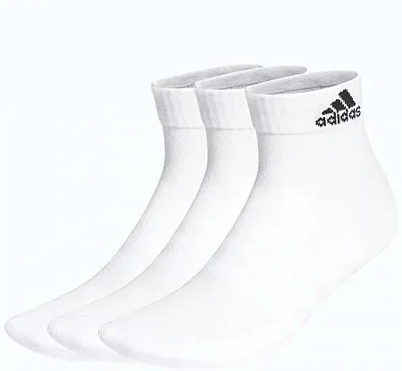 ADIDAS CUSHIONED SPORTSWEAR  SOCKS 3P HT3441 WHITE/WHITE/BLACK