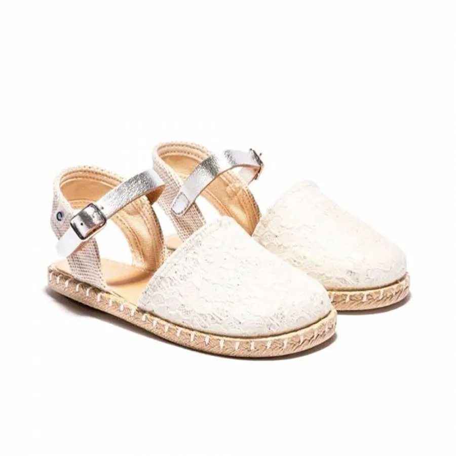 CONGUITOS ESPADRILLES FANTASY WHIT COSH215019-WHIT WHITE/SILVER