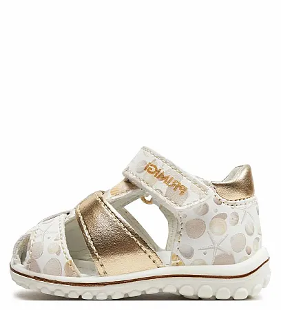 PRIMIGI SANTAL GIRL FIRST STEPS 5862044 LEATHER WHITE/BEIGE/GOLD