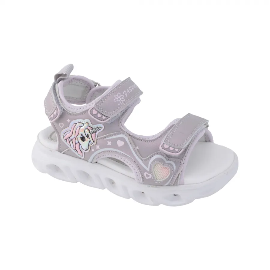 FENECIA FOR GIRLS SANDAL LIGHTS 14056 LILA/WHITE