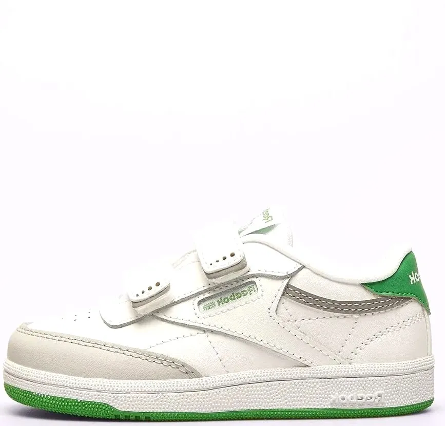 REEBOK CLUB C INFANT TENNIS SNEAKER 100075109 FTWWHT/SPOGRE/PUGR