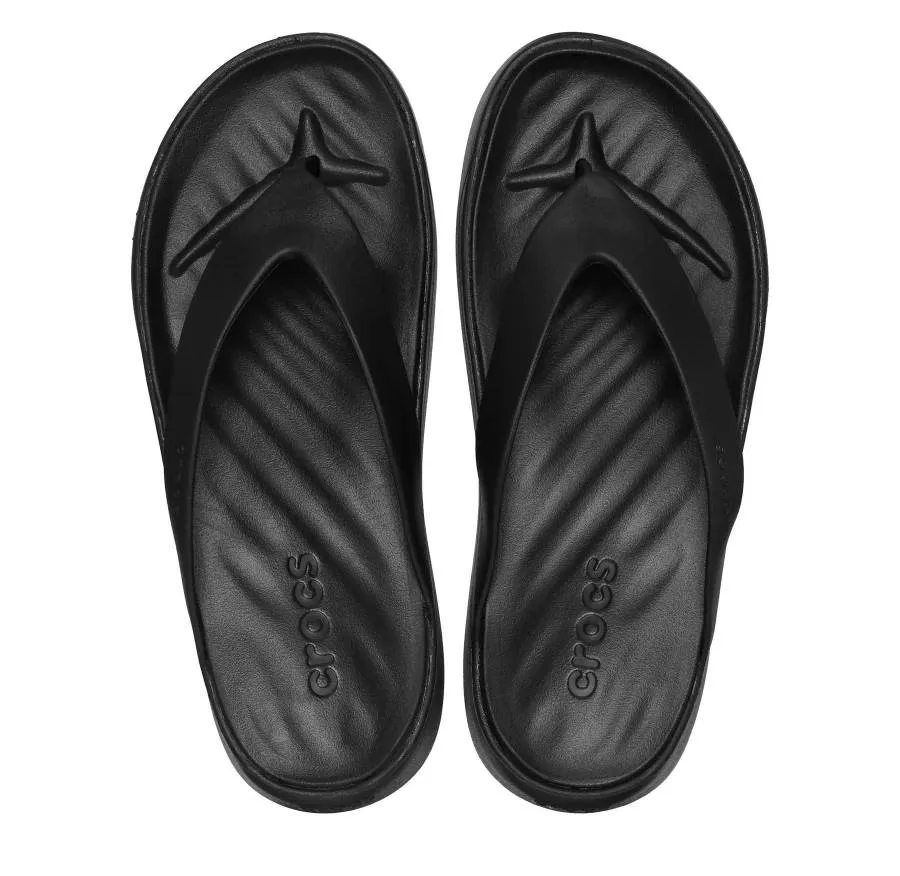CROCS GETWAY FLIP  209589-001 FREE FEEL TECHNOLOGY BLACK