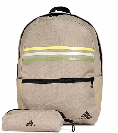ADIDAS CLASSIC HORIZONTAL 3-STRIPES BACKPACK IZ1896 BLANCH CARGO/BLACK