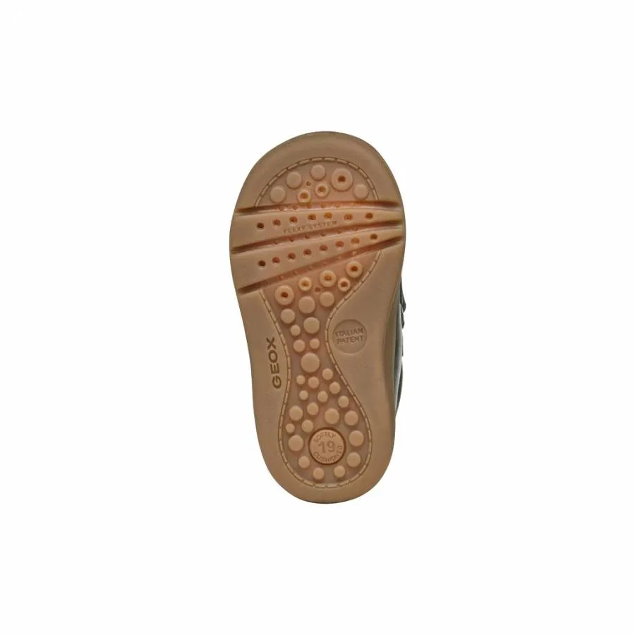 GEOX B BIGLIA BABY BOY FIRST STEPS LEATHER B044DD 0CL22 C3014 GREEN