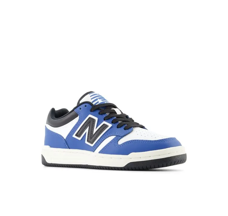 NEW BALANCE 480 CLASSICS SNEAKERS GSB480TB WHITE/BLACK/BLUE