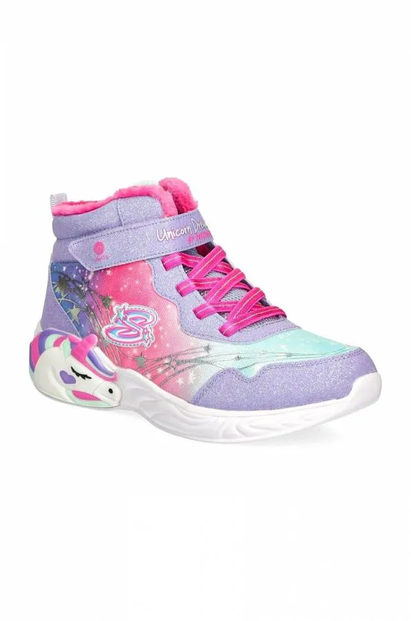 SKECHERS MAGICAL COVE UNICORN DREAMS SLIGHTS 303057L/LVHP LAVENDER/PINK