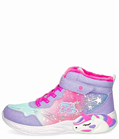 SKECHERS MAGICAL COVE UNICORN DREAMS SLIGHTS 303057L/LVHP LAVENDER/PINK