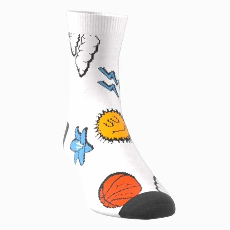 ADIDAS BUBBLES SOCKS 3PAIR PACK IW1113 CWHITE/PRLOIN/CWHITE