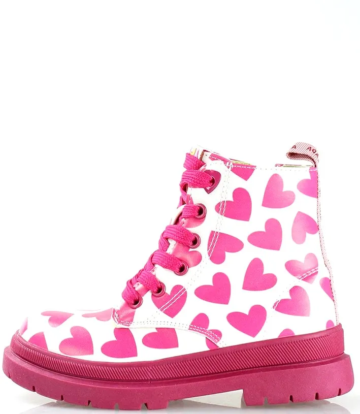 AGATHA RUIZ DE LA PRADA BOTIN CORAZONES 241962-B050 WHITE/FUXIA