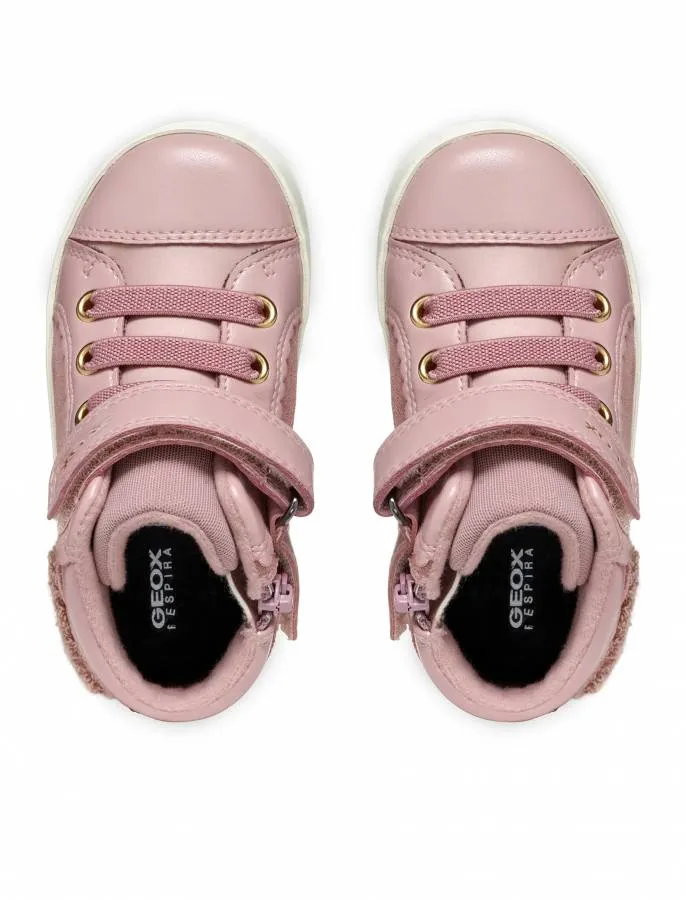 GEOX B KILWI SUEDE BABY SNEAKERS B46D5A 022NF C8056 ANTIQUE ROSE