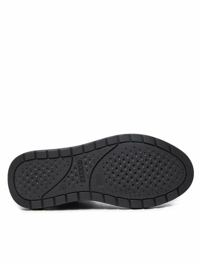 GEOX J PHAOLAE G J46ETD 000BC C9999 BLACK JUNIOR ANKLE BOOTS