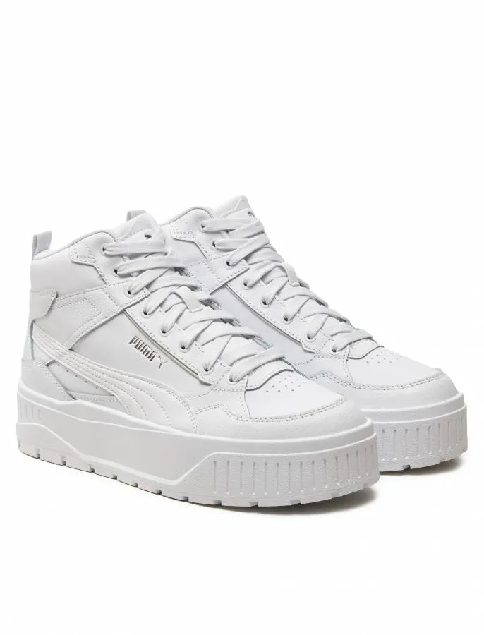 PUMA KARMEN II IDOL MID W SNEAKERS 397463 01 WHITE/SILVER