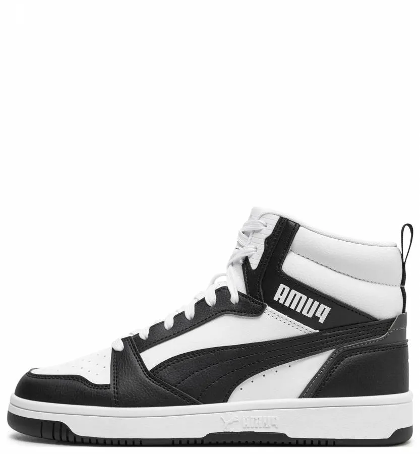 PUMA REBOUND V6 MID JR 393831 01 WHITE/BLACK/GREY