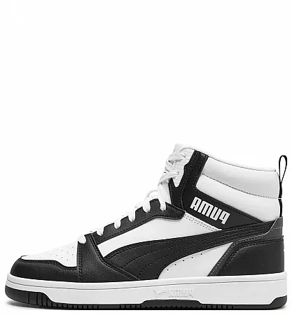 PUMA REBOUND V6 MID JR 393831 01 WHITE/BLACK/GREY