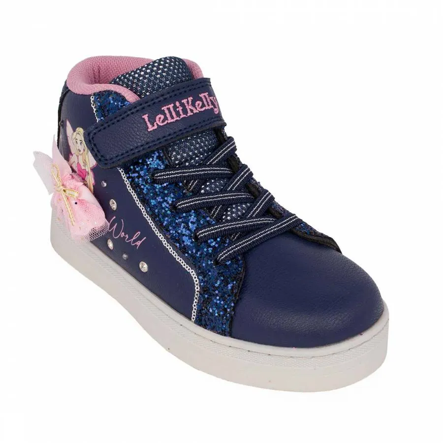 LELLI KELLY MILLE STELLE SNEAKERS LIGHTS MID LKAL4486-BL01 BLU