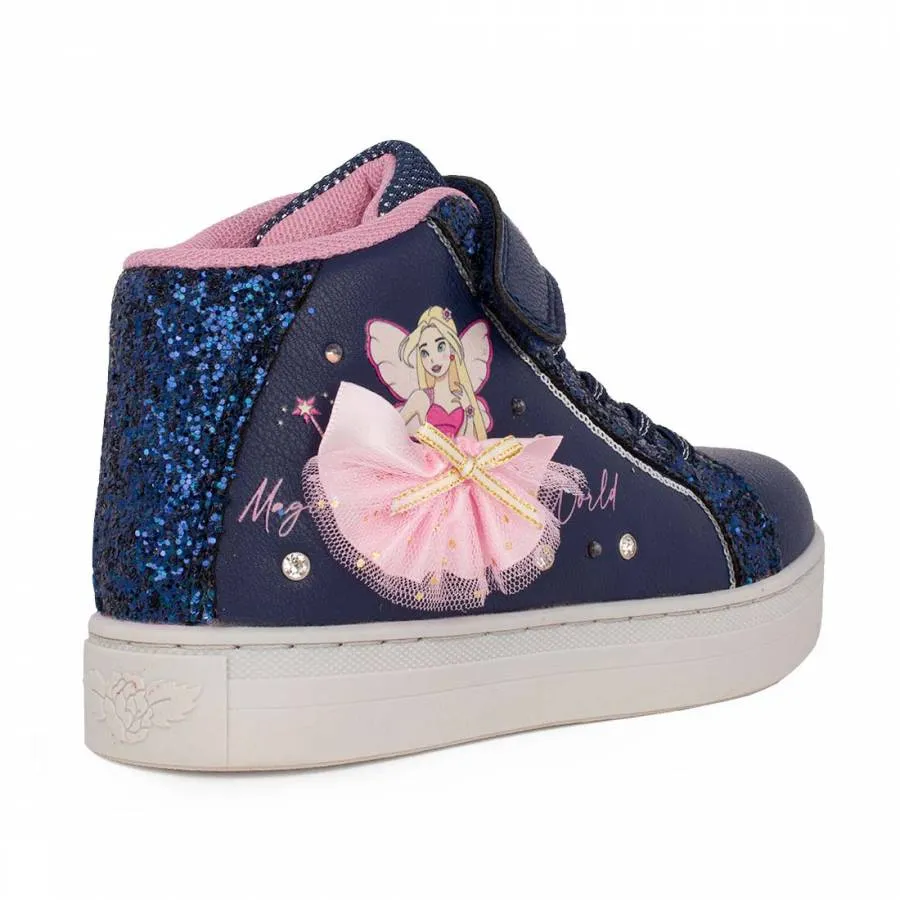 LELLI KELLY MILLE STELLE SNEAKERS LIGHTS MID LKAL4486-BL01 BLU