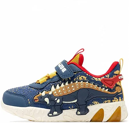 BULL BOYS SNEAKERS LIGHTS DNAL4557 B00-BL01 BLU/RED