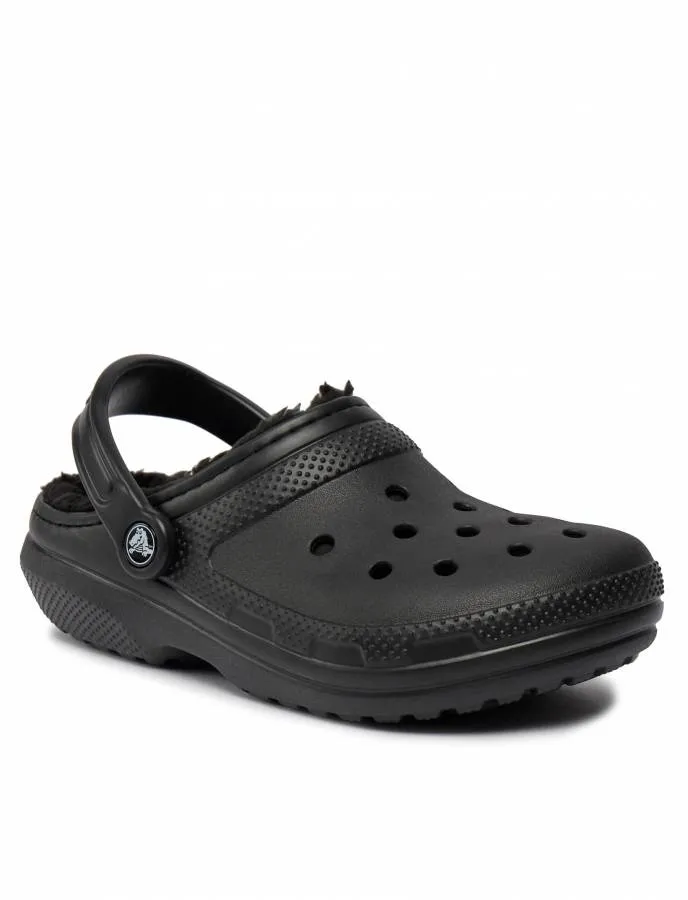 CROCS CLASSIC LINED CLOG  203591-060 BLACK/BLACK