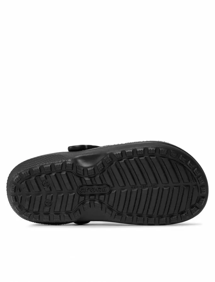 CROCS CLASSIC LINED CLOG  203591-060 BLACK/BLACK
