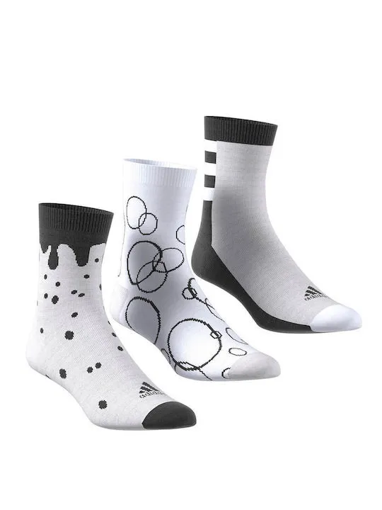 ADIDAS GRAPHIC SOCKS 3 PAIRS PACK KIDS IW5528 GRETWO/WHITE/BLACK