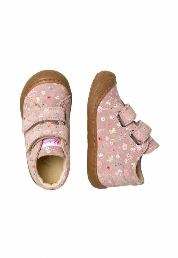 NATURINO COCOON VL 0012012904.HB.1M32 FIRST STEPS SUEDE FLORA ROSE-MULTI